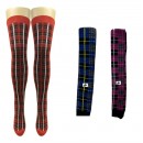  Tartan Over Knee Socks in 3 Shades